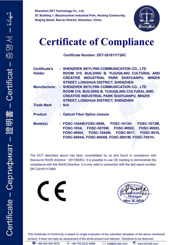 Splice Closure ROHS - Shenzhen Skylynn Communication Co., Ltd.
