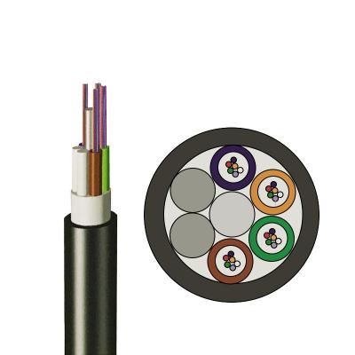 China 12 24 48 96 Core Fiber Optical Corning Core Fiber Cable Aerial OFS ADSS Fiber Optic Cable With Single Double PE Ou for sale