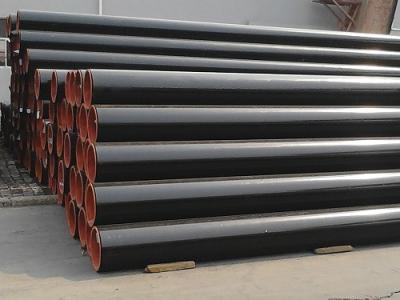 China Q195 Q235 ERW Black Steel Pipe Large Diameter Welded Steel Gas Pipe For Petroleum for sale
