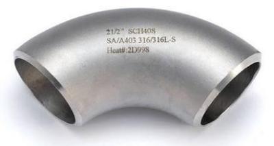 China ASTM A403 WP316 Stainless Steel Pipe Fittings / Elbow LR / SR 90 DEG BW ENDS for sale