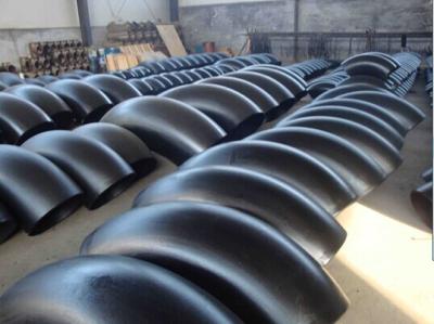 China Carbon Steel Buttweld Pipe Fittings A234 WPB 90 Deg LR Elbow 45 Deg / 180 Deg for sale