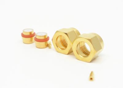 China Conector de cobre amarillo masculino de ROHS SSMA mini SMA RF para 2# Simi Rigid/cable flexible en venta