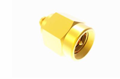 China 18Ghz Golden SMA Straight RF Coaxial/Cable Connector 50Ohm For Antenna for sale