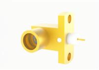 China SMP Male 2-hole Flange Micro-strip Right Angle RF Connector for sale