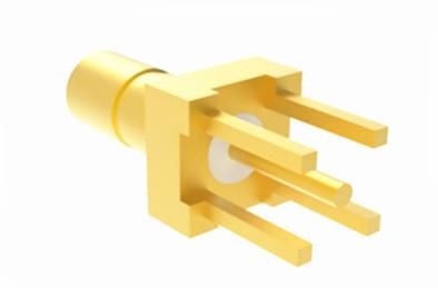 China Gold Plated SSMB Male PCB Mount RF Connector Straight Type Nickel / Gold Plated for sale