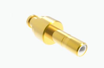 China Straight Type Gold Plated SSMB Male RF Connector For SFF-50-1 Cable for sale