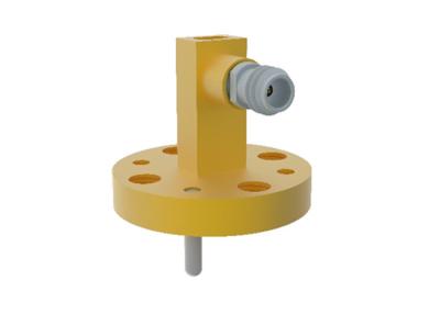 China WR12 BJ740 To 1.0mm Female Waveguide To Coax Adapter 60GHz~90GHz Right Angle à venda