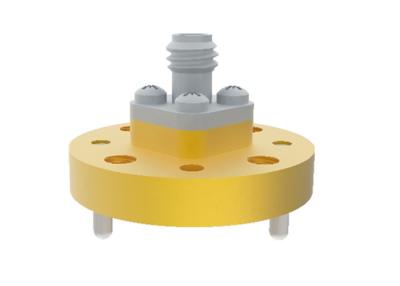 China 60GHz~90GHz WR12 BJ740 To 1.0mm Female Waveguide To Coax Adapter End Launch à venda