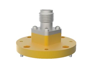 China 32.9GHz~59.6GHz WR18 BJ500 To 1.85mm Female End Launch Waveguide To Coax Adapter à venda