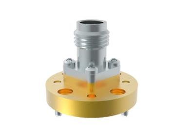 China 50GHz~67GHz WR14 BJ620 To 1.85mm Female Waveguide To Coax Adapter End Launch à venda