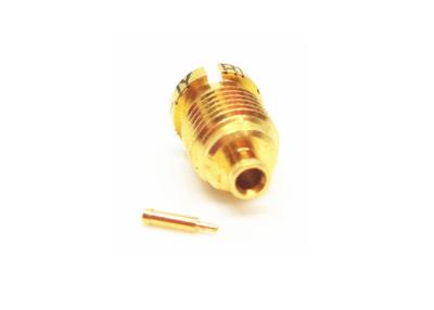China Gold Plated Mini SMP Connectors Blindmate Male Crimp Micro Coaxial Connector for sale