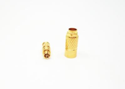 China Straight Female SMPM RF Connector Gold Plated Durable for Radar Microwave for sale