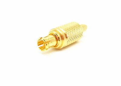 China 75Ohm Premium MCX RF Connector Straight Male Plug Crimp Electronic Connector for sale