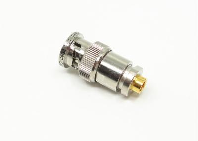 China Nickel Plated BNC Male Plug Coax Connectors 500 Cycles Durability for sale