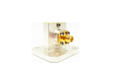 China WR90 Waveguide to Coax Adapters SMA Female Right Angle Launch Adapters for sale