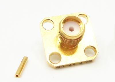 China RF Coaxial Cable Connectors Solder Attachment 50Ohm Female SMA Jack Connector for sale