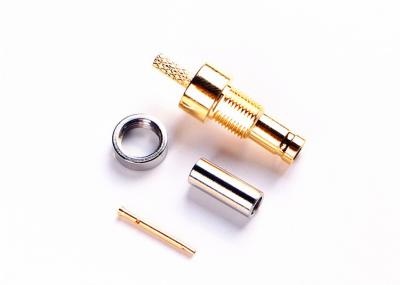 China 50 or 75 ohm SAA 1.0/2.3 CC4 Snap-on RF Brass Cable Connector With O-ring for sale