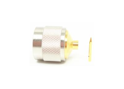 China DC - 11GHz Frequency Range Straight Male N Type Connector Panel Mount for sale