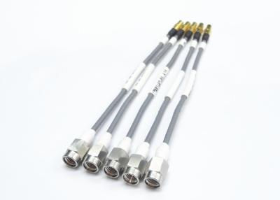 China Precision Male Coaxial Cable Fittings SSMA /SSMP Custom Coax Cable Assemblies with Cable CXN3506 for sale