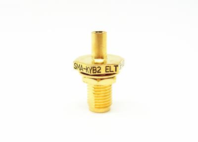China High Reliable Female Bulkhead RF SMA Cable Connector Gold Plated For 086 Cable for sale