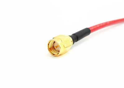 China Right Angle RF Cable Assemblies Wire Harness SMA Male To SMA Male Au Plated for sale