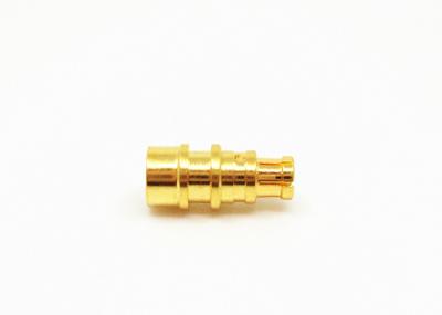 China Brass RF Coaxial Cable Connectors SMPM Straight Female Socket Solder for sale