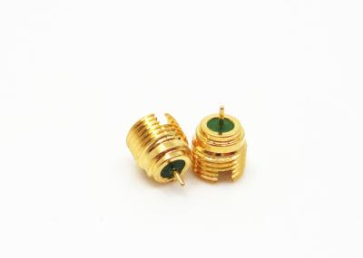 China Male Crimp Straight SMPM RF Connector Mini SMP With Glass Bean 50Ω Impedance for sale