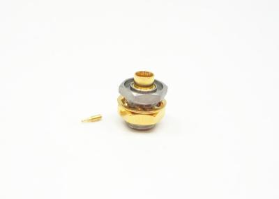 China DC - 40GHz Frequency SMP RF Connector 50Ω Impedance Gold Plated Male Type for sale
