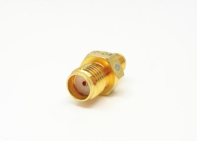 China 50Ohm RF Cable Adapters Gold Plated Straight SMA/SSMA-KK with 18GHz Frequency for sale