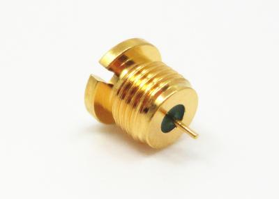 China Gold Plated Kovar Hermetically Sealed SMP Male Thread-in/Bulkhead tyle RF Connector for sale