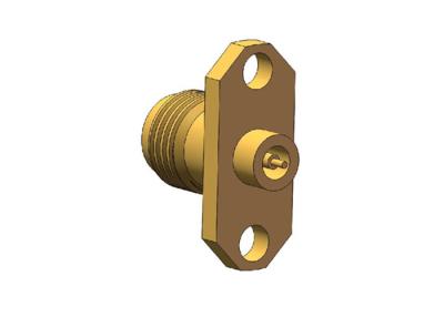China Brass Gold Plated Female 2.4mm Miniature RF Connector for sale