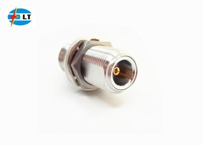China Stainless Steel 50Ohm N Type Bulkhead RF Female to Female Adapter for sale