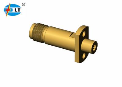 China 50Ohm 3.5 Mm Female Jack Connector Gold Plated RF Millimeter Wave Connector for sale