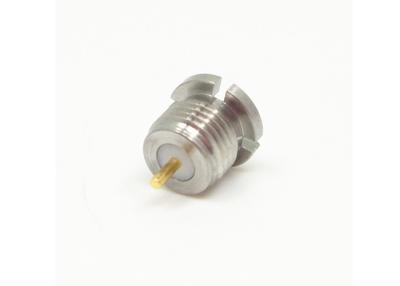 China Stainless Steel SMP Male Connector Thread-In Mount Straight Terminal RF Connector for sale