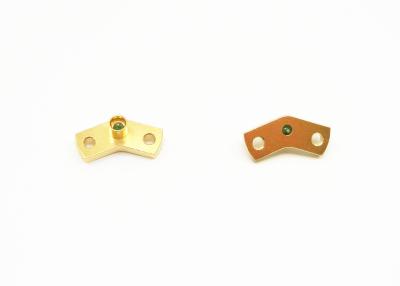 China 2 el oro coaxial masculino del soporte del reborde del conector del agujero SSMP plateó de cobre amarillo en venta