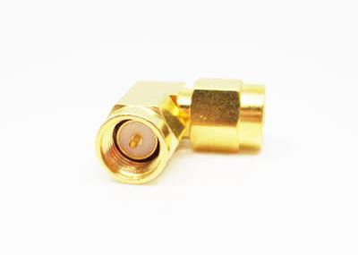 China High Reliable Rohs SMA Right Angle Male to Male RF Adapter Connector for sale