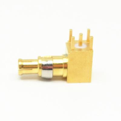 China Panel/PCB Mount MCX Male Connector Pluggable RF Solder Connector for sale