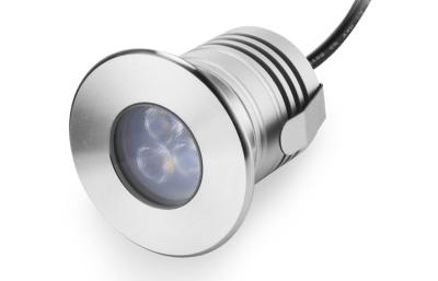 China IP68 3W at 280LM Underwater led lights, stainless steel material, 45° beam angle for sale