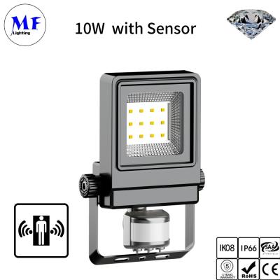 China IP66 Waterproof LED Flood Light With Motion Sensor CCT Power Adjustable For Outdoor Lighting for sale