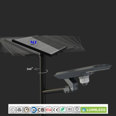 China IP66 Lâmpada de rua solar LED exterior com sensor de movimento/IR Câmera de segurança de CCTV à venda