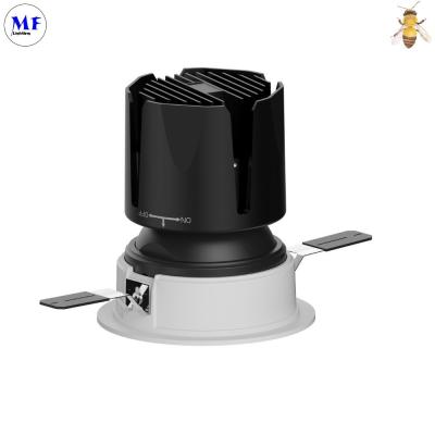 China High End LED Ceiling Down Light Multiple Beam Angle 7W / 10W 75mm Cutting Size IP43 LED Ceiling Concealed COB Spot Lamp for sale