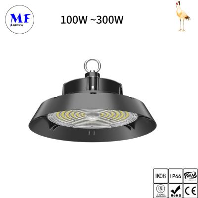 China High Power IP65 LED UFO High Bay Light Waterproof 100W-300W For Supermarket Workshop Underground Parking Lot for sale