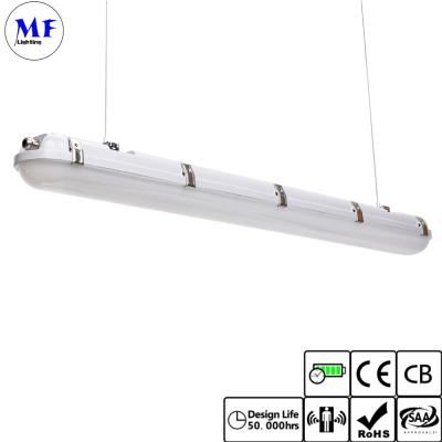 China 2FT 4FT 5FT LED Tri Proof Light Vapor Tight Light Fixture Waterproof IP66 20W 40W 60W For Tunnel Railway Train Station for sale
