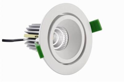 China CRI85 9 Watt CITIZEN Chip Dimmable COB LED Downlights 24° / 60° Beam Angle for sale