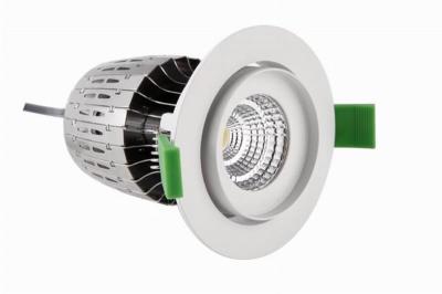 China 200 - 240VAC 15W 800LM IP20 Dimmable LED Down Lights COB , Hotel Lighting Fixture for sale