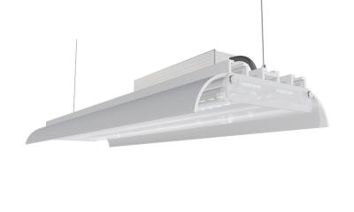 China 120W 175LM/W IK10 DIMMABLE FROSTED LENS TWO SIDE COVER K3 LINEAR LED HIGH BAY for sale