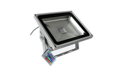 China Memory Controller 50Watt Waterproof LED Flood Light 4250Lumen CRI 75 RGB With Epistar for sale
