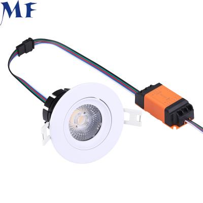 China 4Inch RGBW LED Down Lights 2700K 6000K APP Remote Control ceiling spotlights for sale