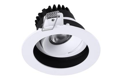China Rotatable IP54 Recessed Anti Glare 5W 7W COB LED Downlight for sale