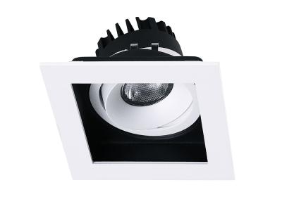 China Square Shape 7W Anti Glare LED COB Downlight With Adjustable Beam Angle for sale